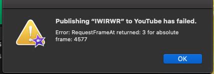 I also have another preset that corrects framing errors in clips generated by applications that use variable length frames (eg Wirecast). . Error requestframeat returned 3 for absolute frame 642